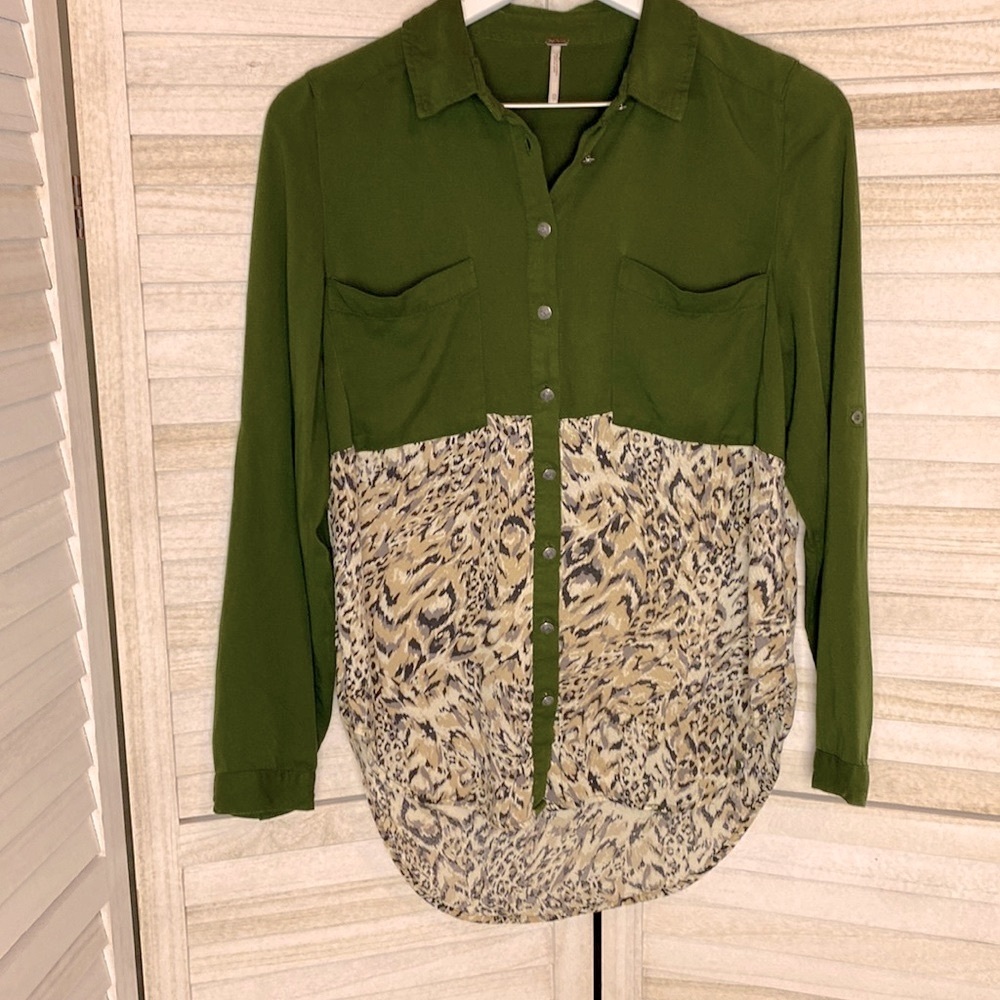 Free People Button Down Top Size XS